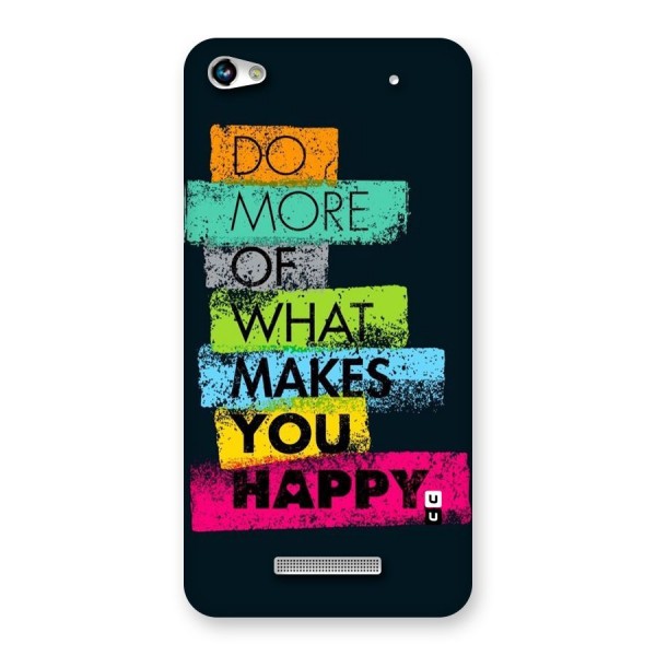 Makes You Happy Back Case for Micromax Hue 2