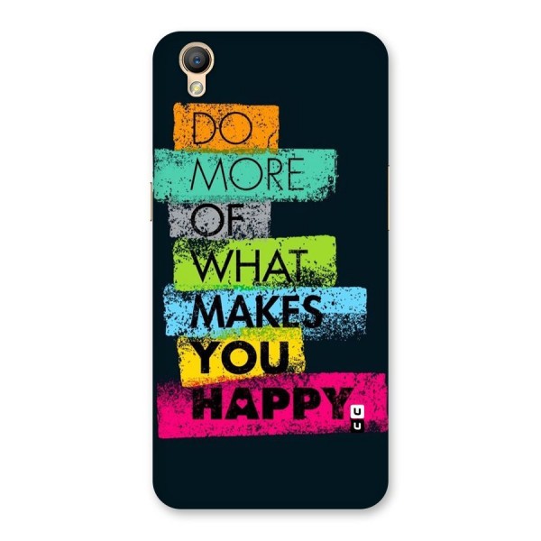 Makes You Happy Back Case for Oppo A37