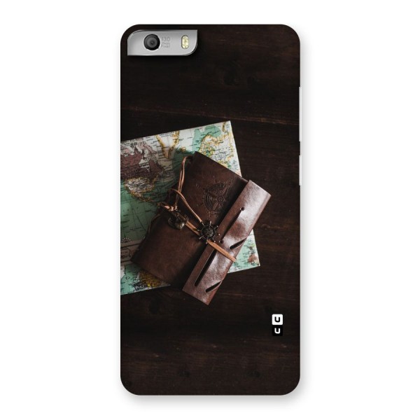 Map Journal Back Case for Micromax Canvas Knight 2