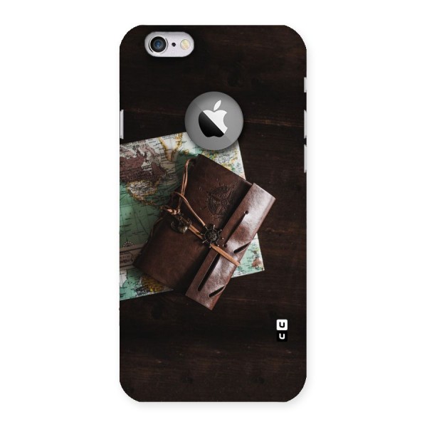 Map Journal Back Case for iPhone 6 Logo Cut