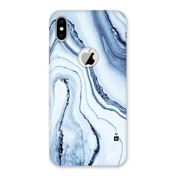 Marble Awesome Back Case for iPhone X Logo Cut