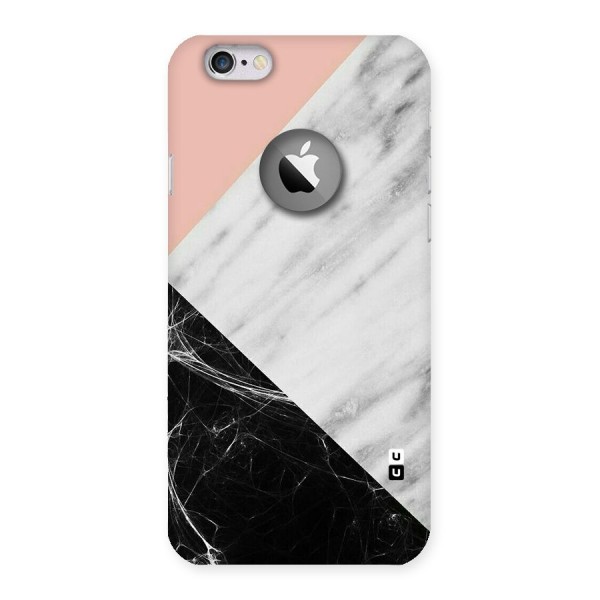 Marble Cuts Back Case for iPhone 6 Logo Cut