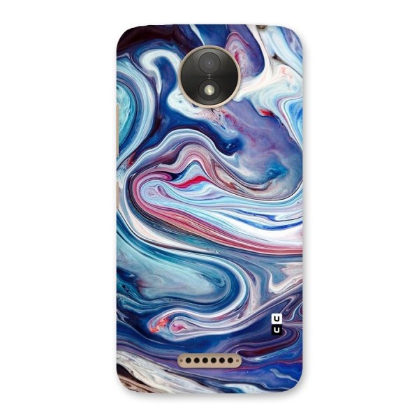 Marble Style Printed Back Case for Moto C Plus