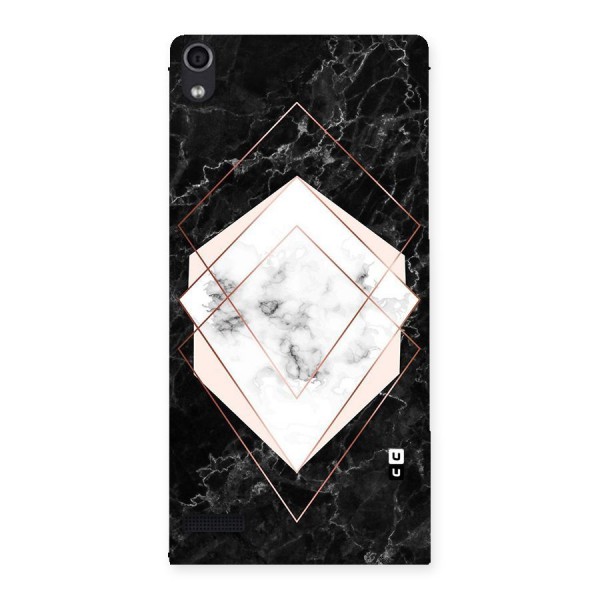 Marble Texture Print Back Case for Ascend P6