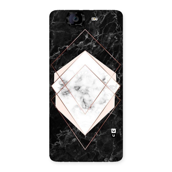 Marble Texture Print Back Case for Canvas Knight A350