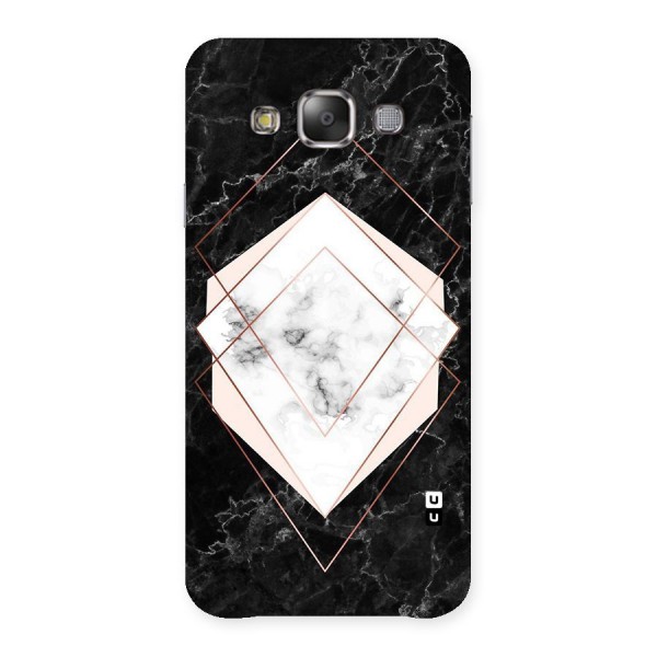 Marble Texture Print Back Case for Galaxy E7