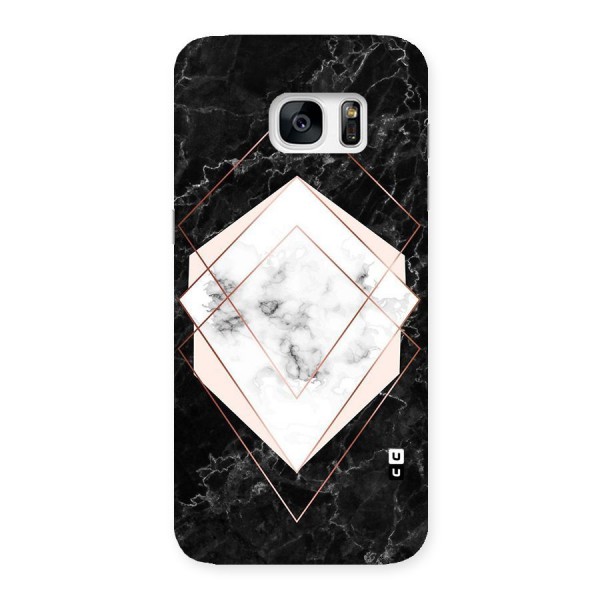Marble Texture Print Back Case for Galaxy S7 Edge