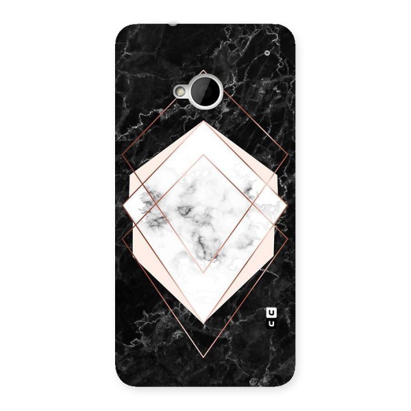 Marble Texture Print Back Case for HTC One M7