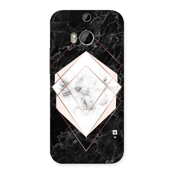 Marble Texture Print Back Case for HTC One M8