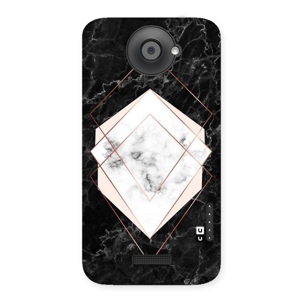 Marble Texture Print Back Case for HTC One X