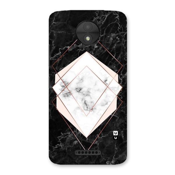 Marble Texture Print Back Case for Moto C