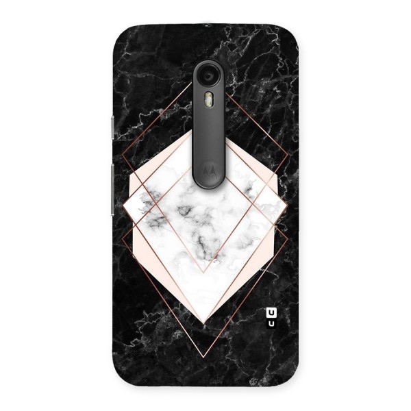 Marble Texture Print Back Case for Moto G3