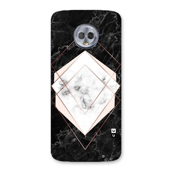 Marble Texture Print Back Case for Moto G6 Plus