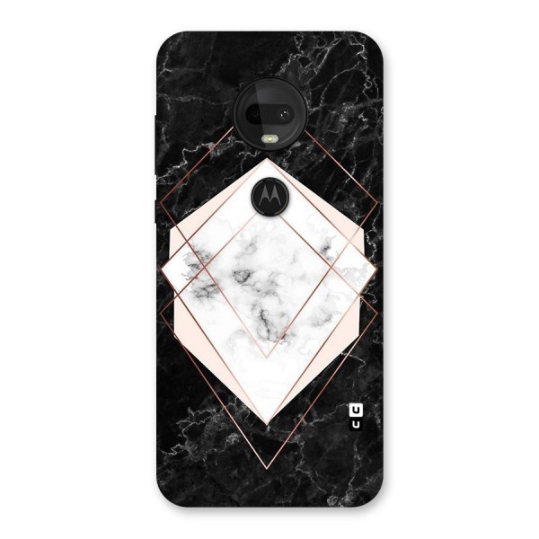 Marble Texture Print Back Case for Moto G7