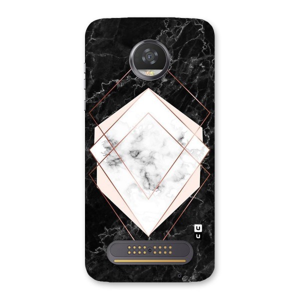Marble Texture Print Back Case for Moto Z2 Play