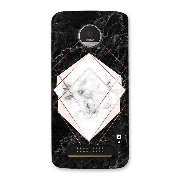 Marble Texture Print Back Case for Moto Z Play