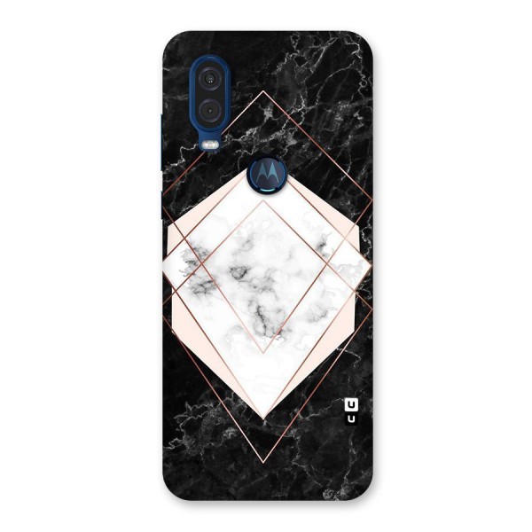 Marble Texture Print Back Case for Motorola One Vision