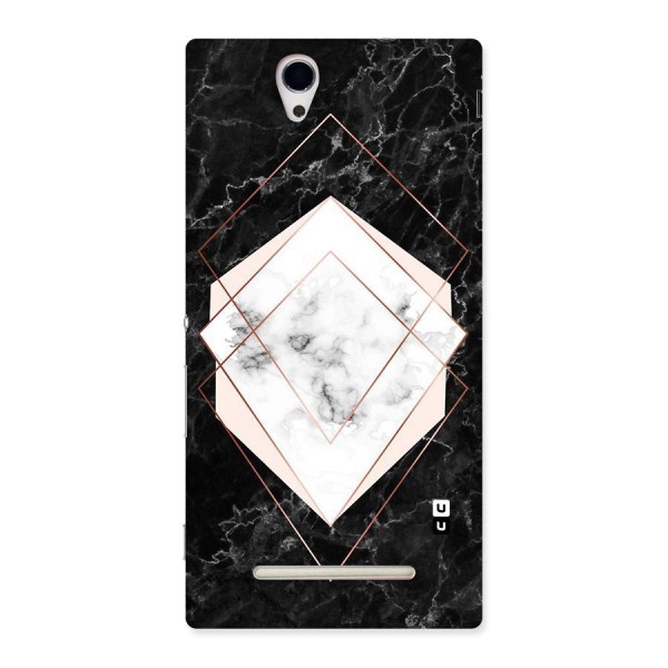 Marble Texture Print Back Case for Sony Xperia C3