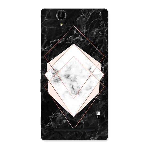 Marble Texture Print Back Case for Sony Xperia T2