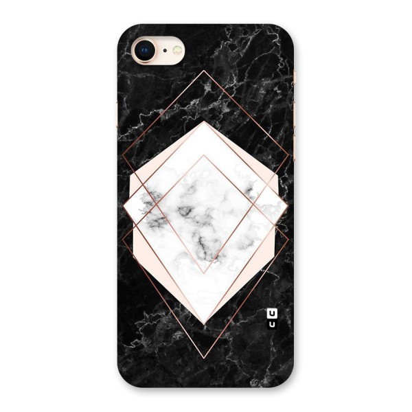 Marble Texture Print Back Case for iPhone 8