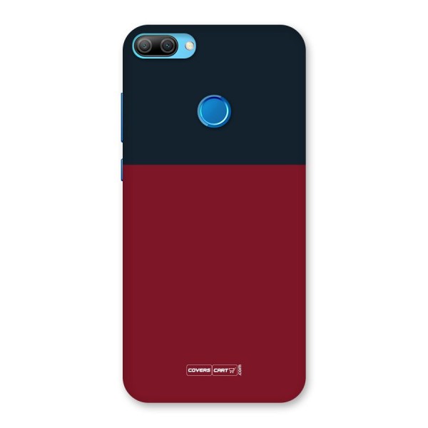 Maroon and Navy Blue Back Case for Honor 9N