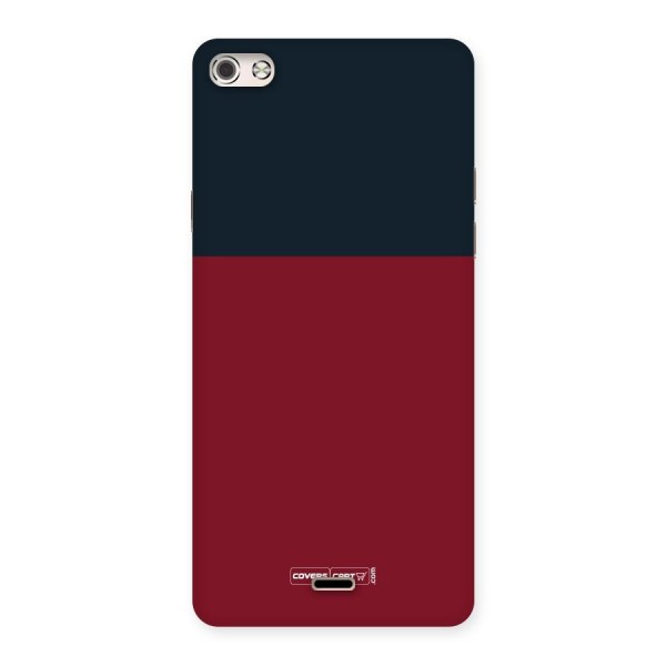 Maroon and Navy Blue Back Case for Micromax Canvas Silver 5