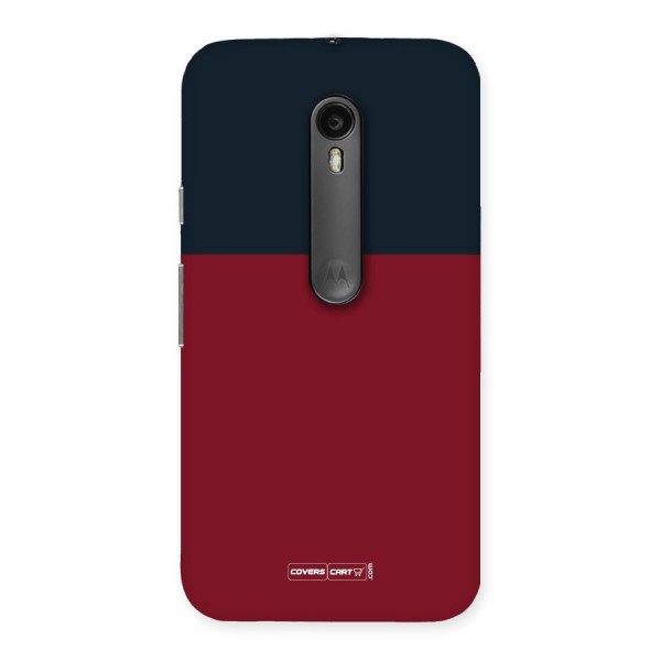 Maroon and Navy Blue Back Case for Moto G Turbo