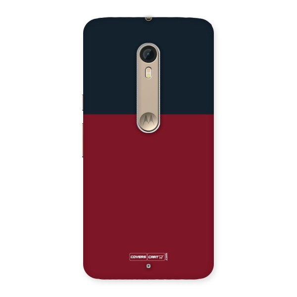 Maroon and Navy Blue Back Case for Motorola Moto X Style