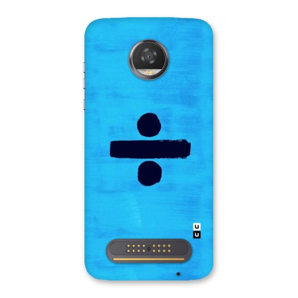 Math And Blue Back Case for Moto Z2 Play