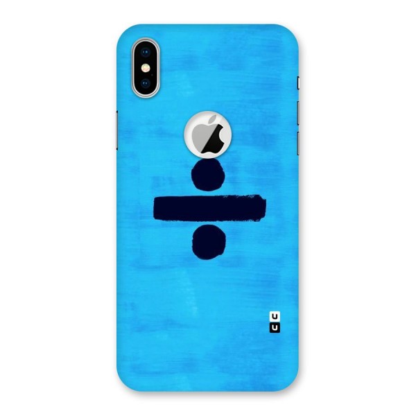 Math And Blue Back Case for iPhone X Logo Cut