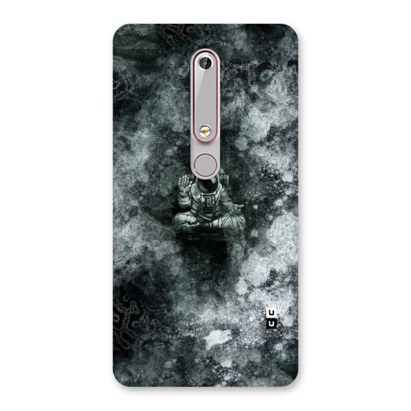 Meditating Spaceman Back Case for Nokia 6.1