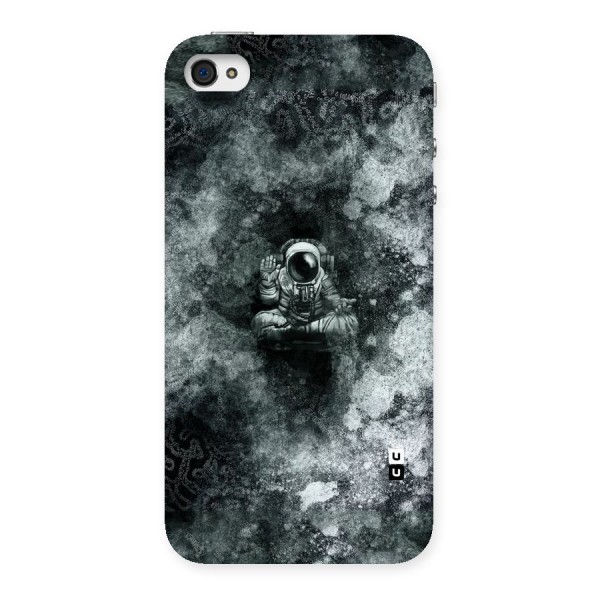 Meditating Spaceman Back Case for iPhone 4 4s