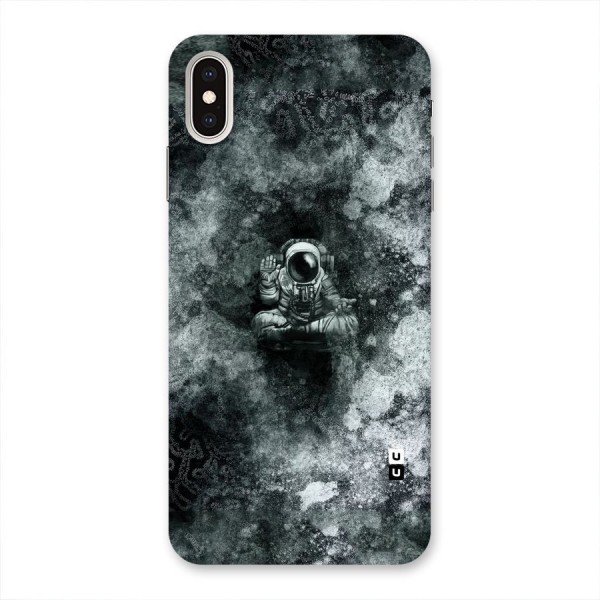 Meditating Spaceman Back Case for iPhone XS Max