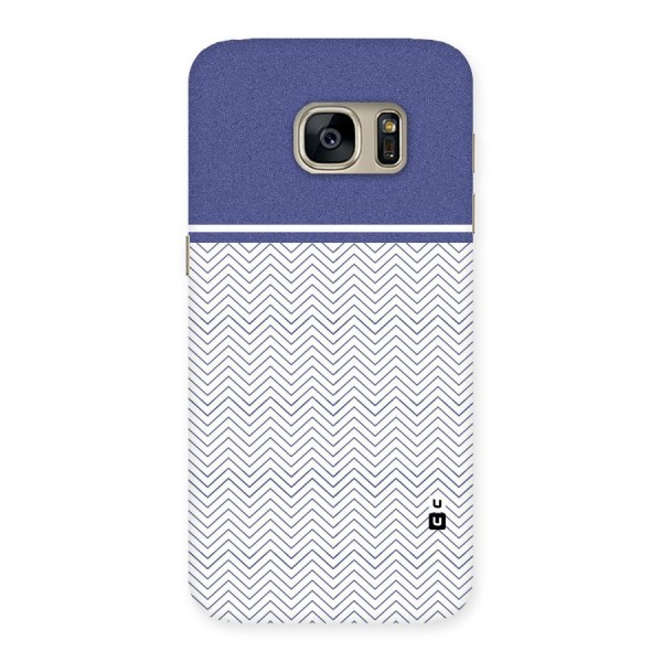 Melange Striped Pattern Back Case for Galaxy S7