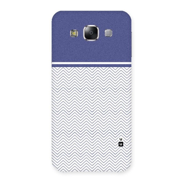Melange Striped Pattern Back Case for Samsung Galaxy E5