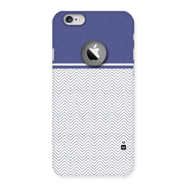 Melange Striped Pattern Back Case for iPhone 6 Logo Cut