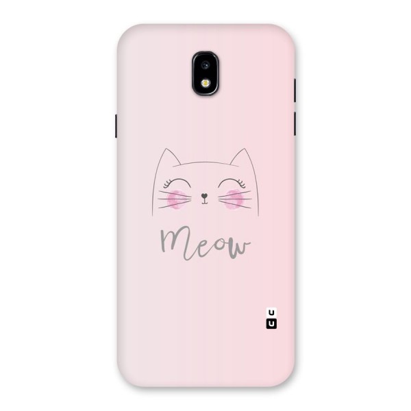 Meow Pink Back Case for Galaxy J7 Pro