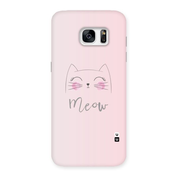 Meow Pink Back Case for Galaxy S7 Edge