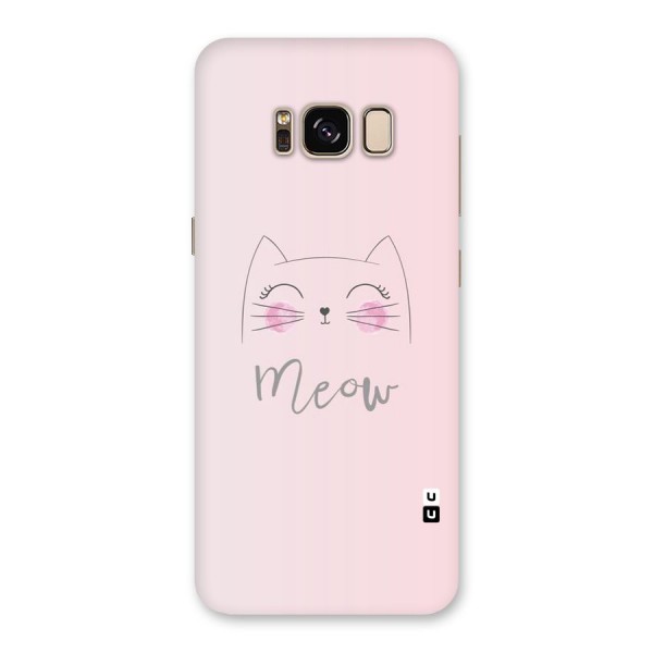 Meow Pink Back Case for Galaxy S8