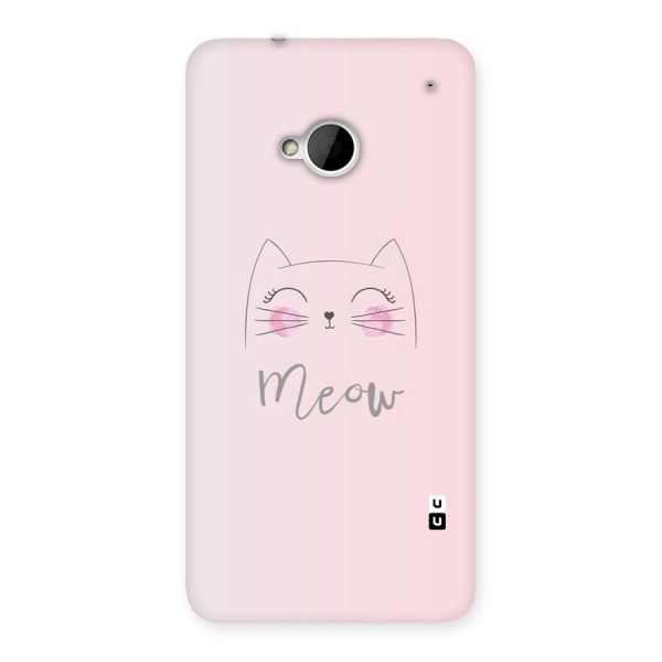 Meow Pink Back Case for HTC One M7