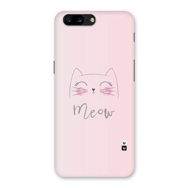 Meow Pink Back Case for OnePlus 5