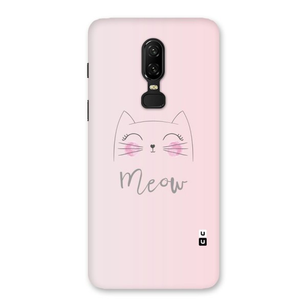 Meow Pink Back Case for OnePlus 6