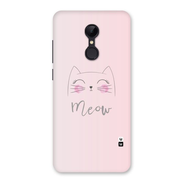 Meow Pink Back Case for Redmi 5