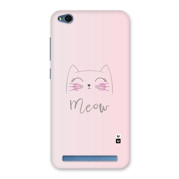 Meow Pink Back Case for Redmi 5A