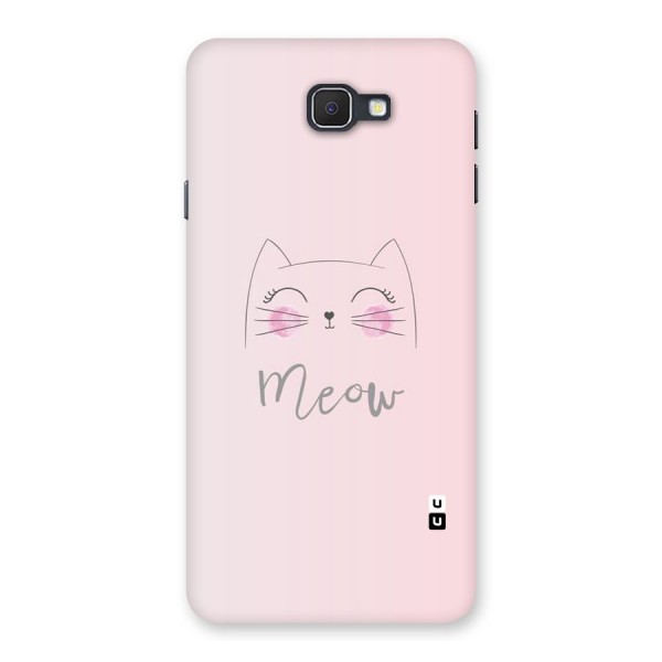 Meow Pink Back Case for Samsung Galaxy J7 Prime