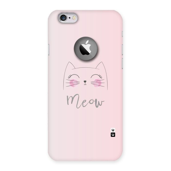 Meow Pink Back Case for iPhone 6 Logo Cut