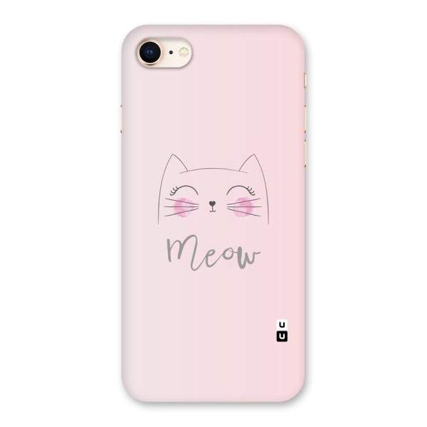 Meow Pink Back Case for iPhone 8