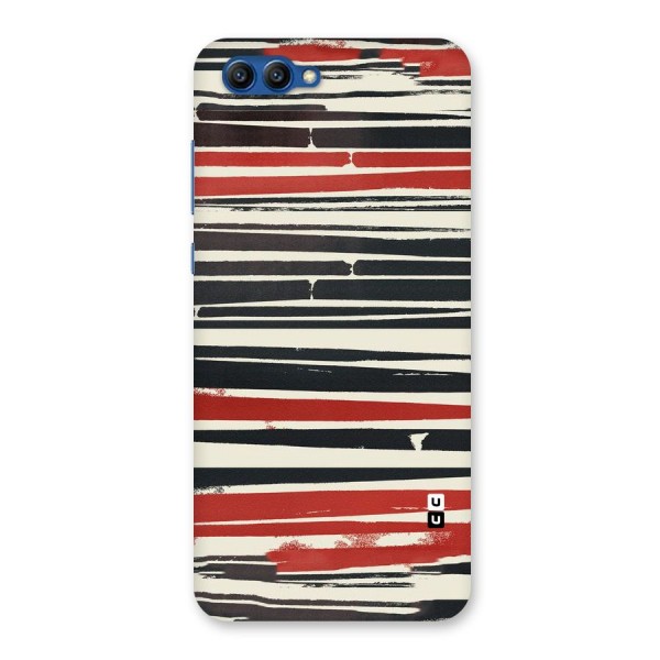 Messy Vintage Stripes Back Case for Honor View 10