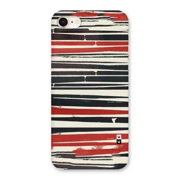 Messy Vintage Stripes Back Case for iPhone 8