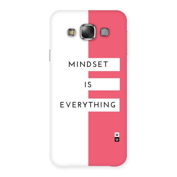Mindset is Everything Back Case for Galaxy E7